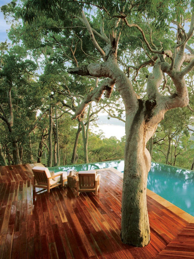 Australian house on a wild beach