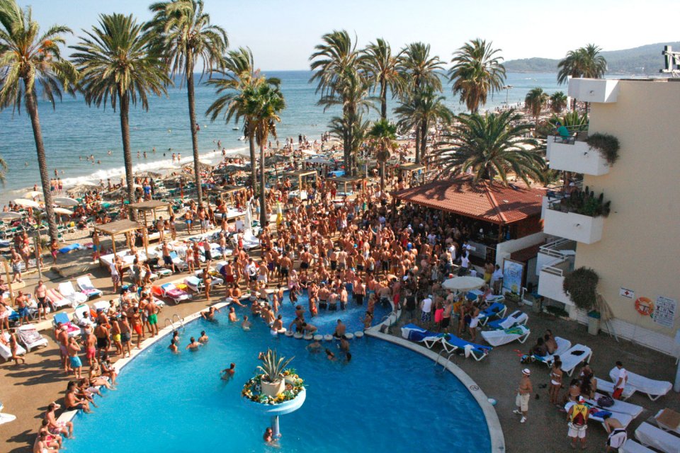 Playa d’en Bossa, Ibiza, Spain