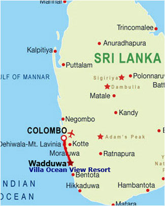 Southwest coast of Sri Lanka