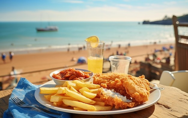 Fish and Chips by the Seaside
